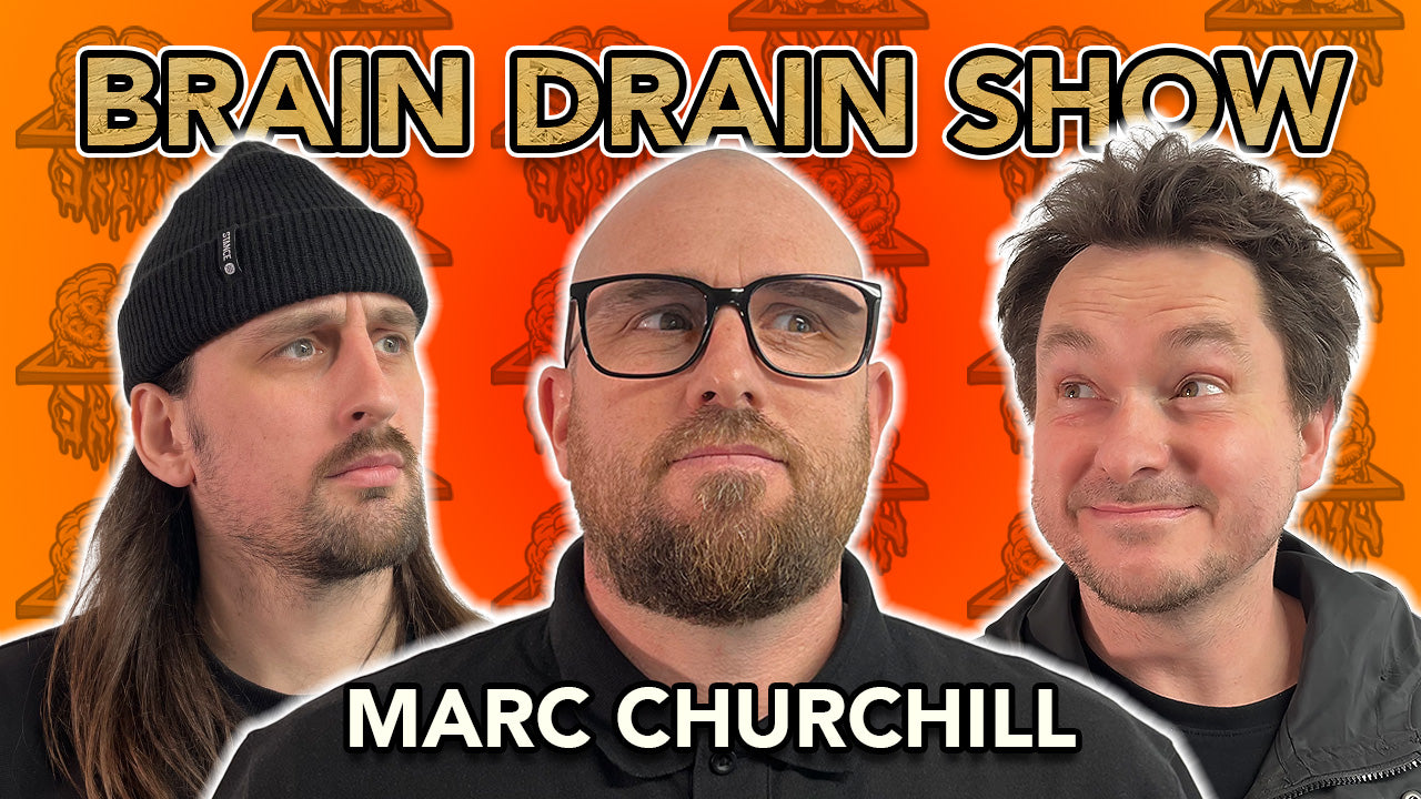 ESCAPING DEATH TWICE with Olympic Skateboarding MC Marc Churchill | Brain Drain Show #28