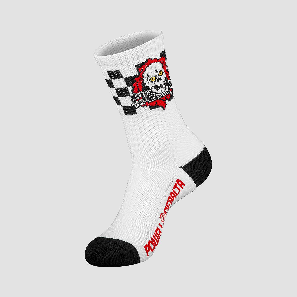 Powell Peralta Ripper Socks Checker Stripes Red/Black