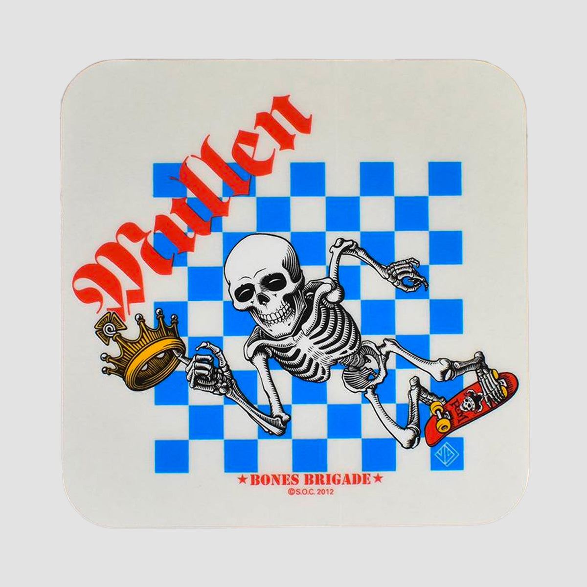 Powell Peralta Bones Brigade Mullen Chess Sticker 110x110mm