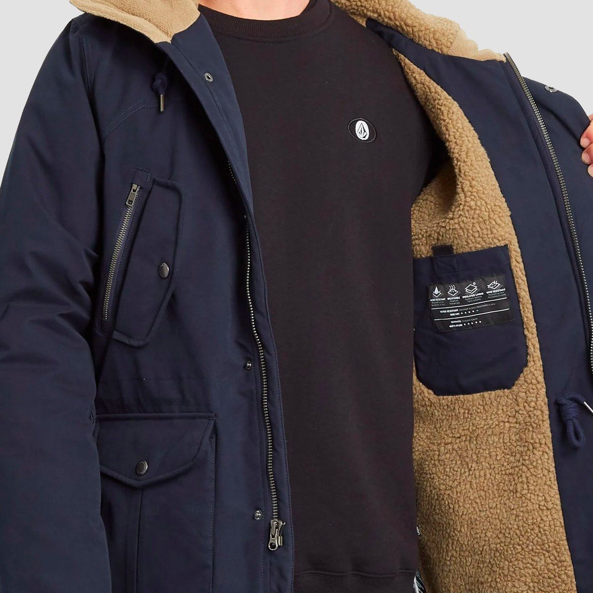 Volcom Starget 5K Parka Jacket Navy