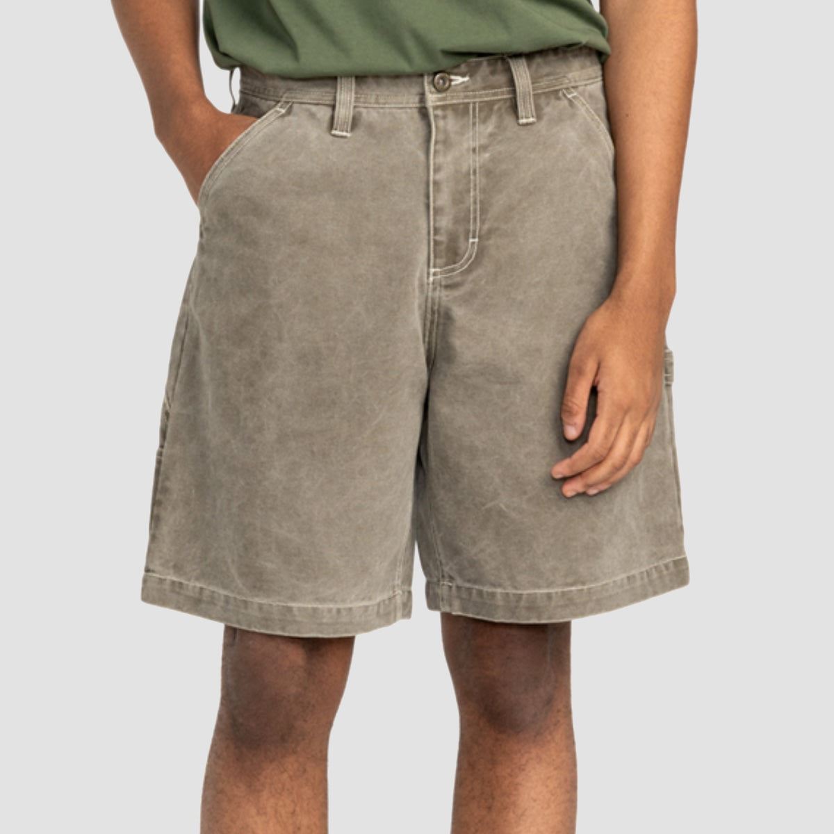 Element Carpenter Canvas Shorts Stone Gray