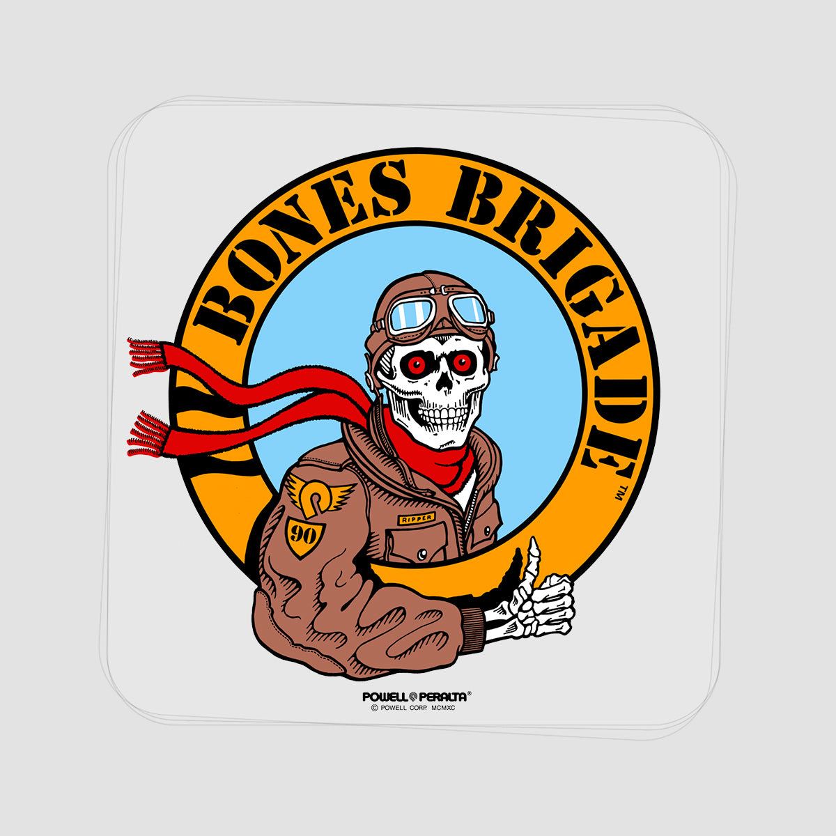 Powell Peralta Bones Brigade Ripper Pilot Sticker 110x115mm