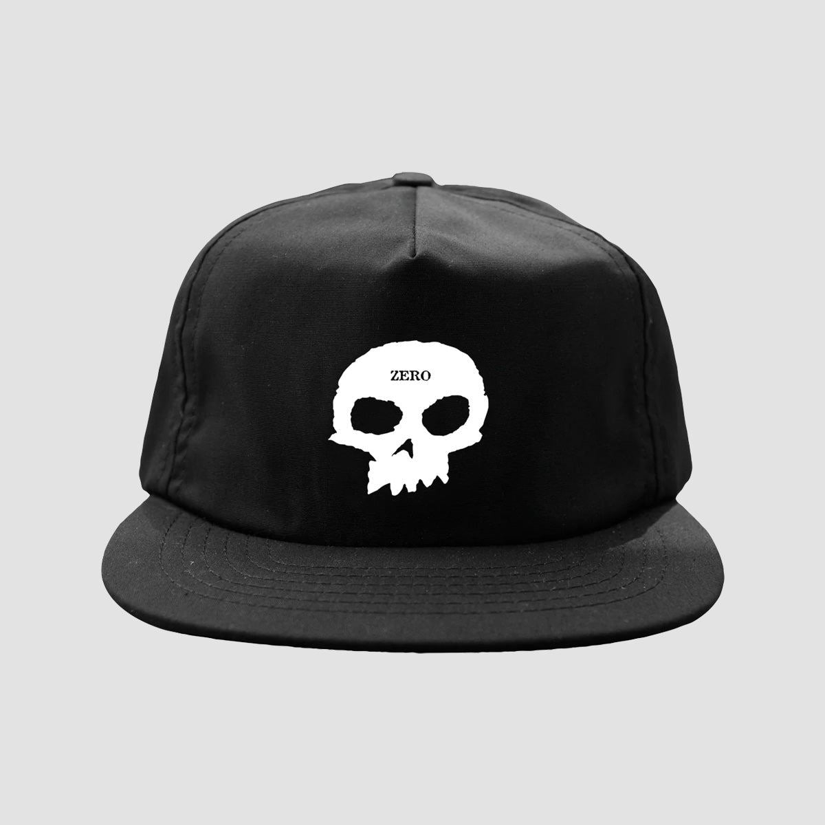 Zero Single Skull Deconstructed 5 Panel Cap Black