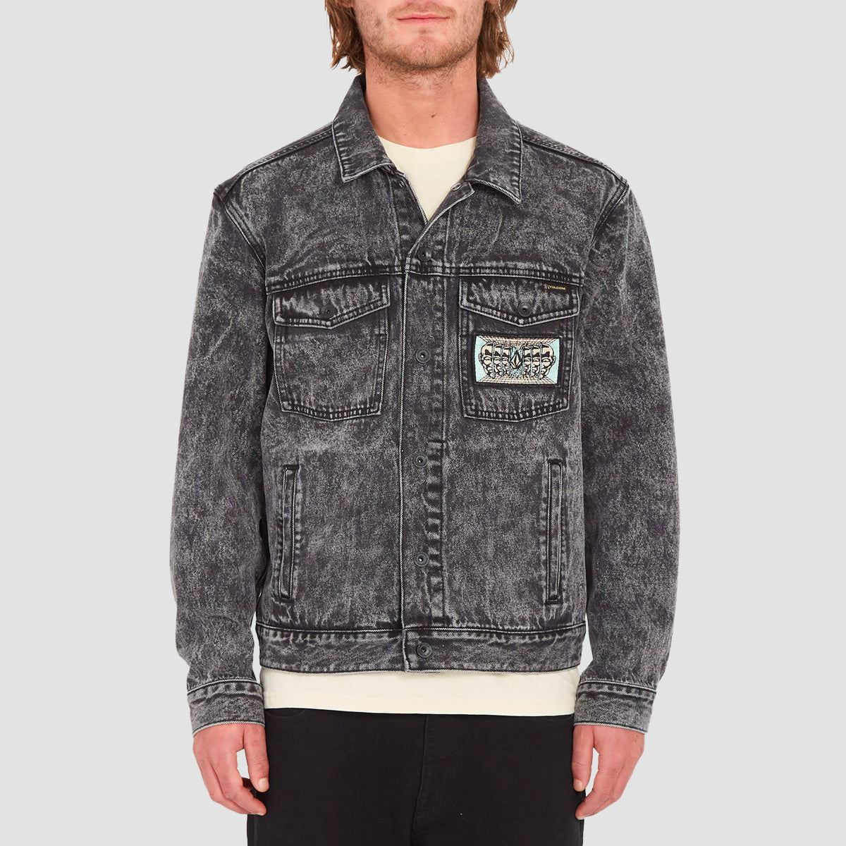 Volcom Mind Invasion Denim Jacket Black