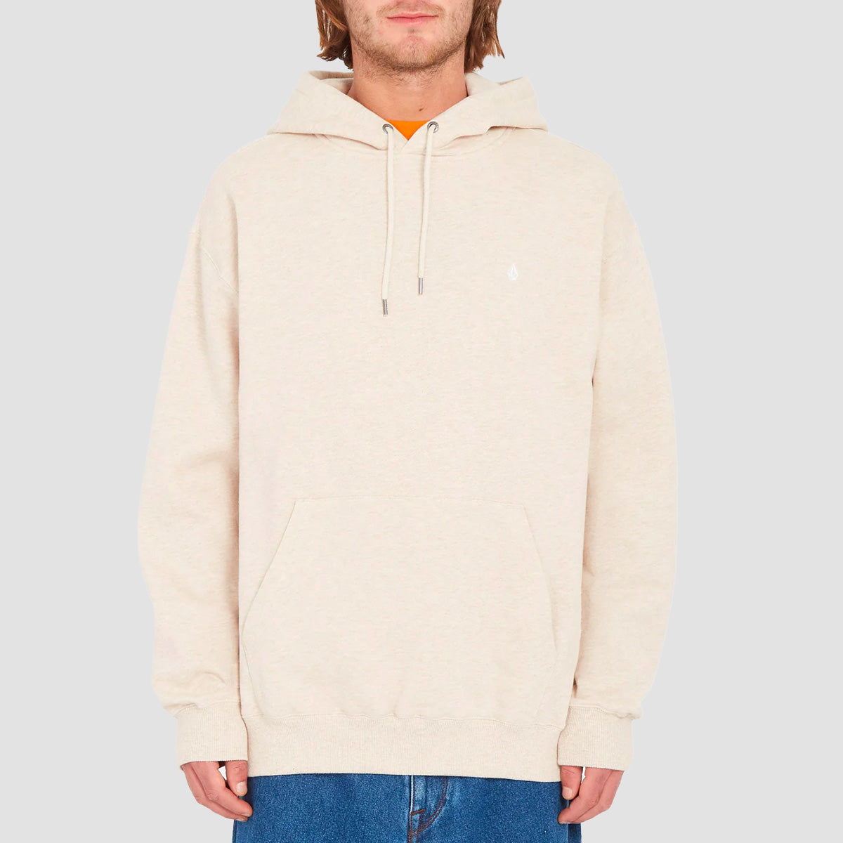 Volcom Single Stone Mind Invasion Pullover Hoodie Whitecap Grey