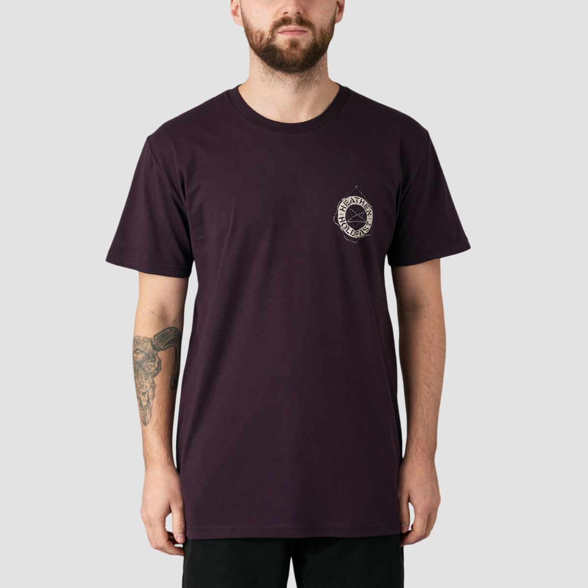 Heathen Stormy Seas T-Shirt Plum