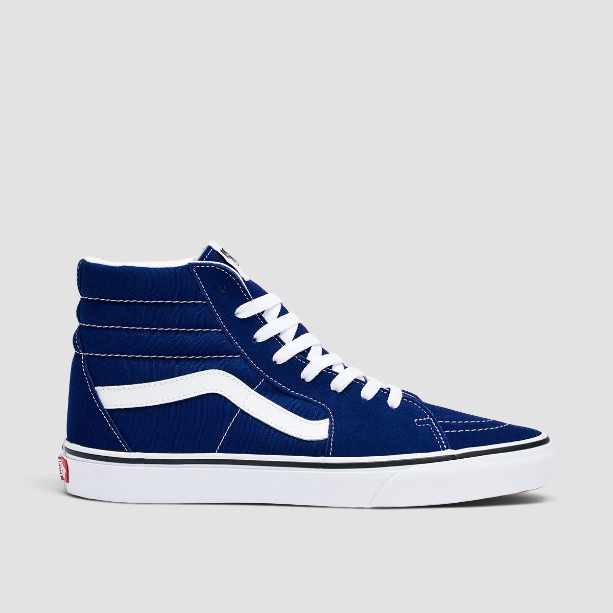 Blue and white high deals top vans