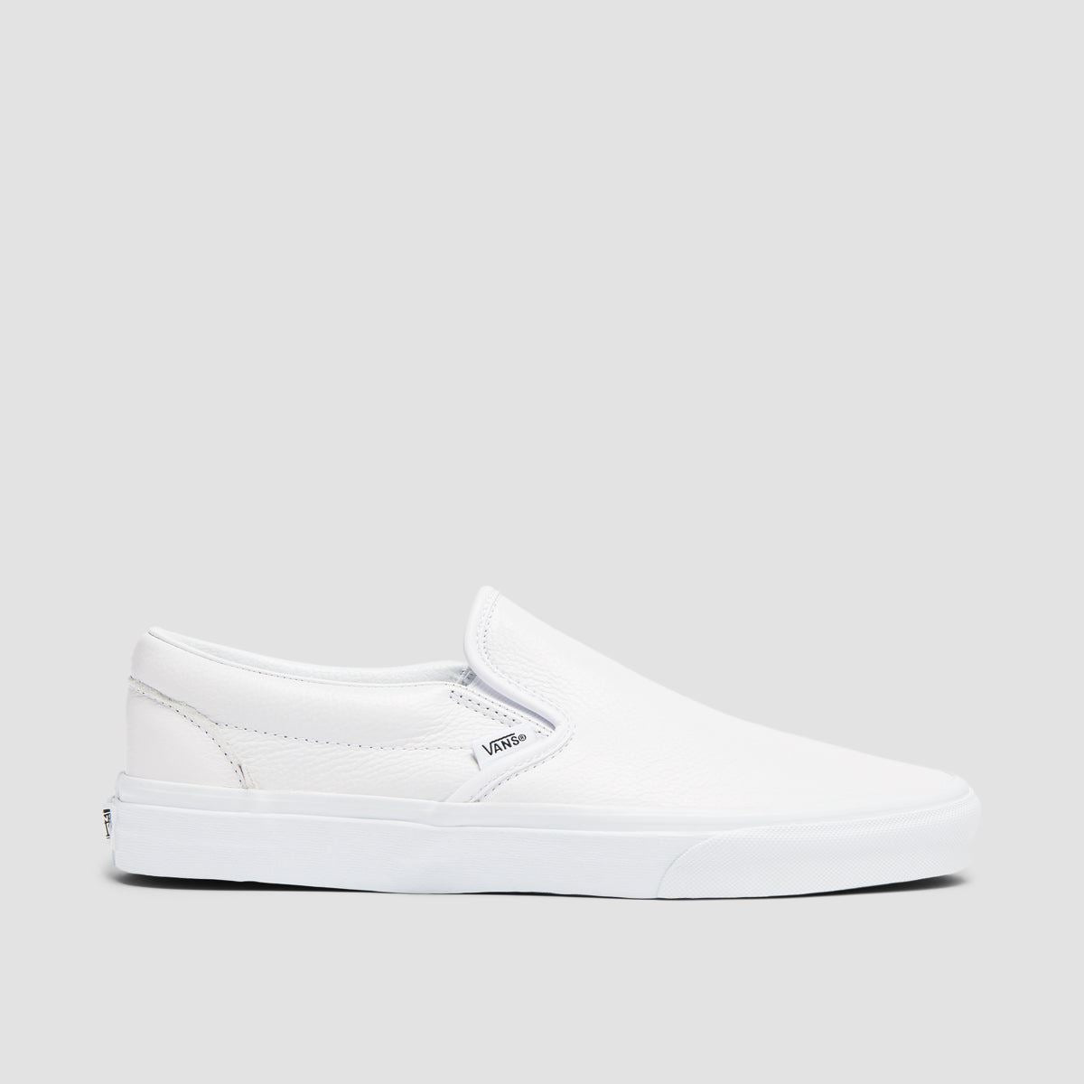 Vans Classic Slip-On Shoes - Leather True White/True White