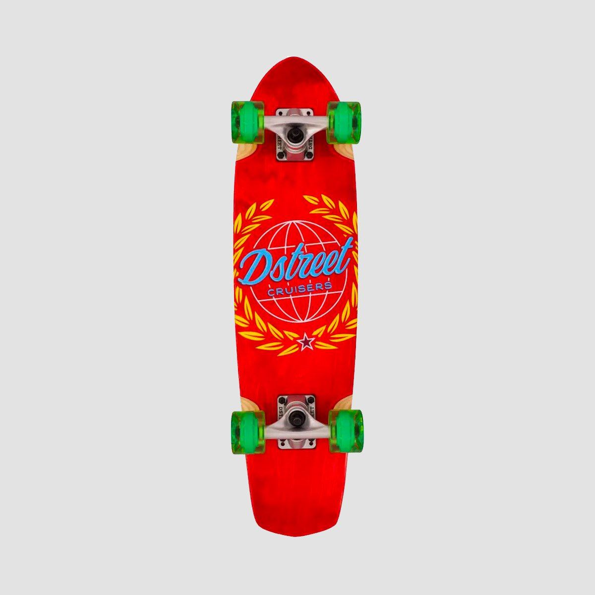 D Street Atlas Cruiser Skateboard Red - 28"