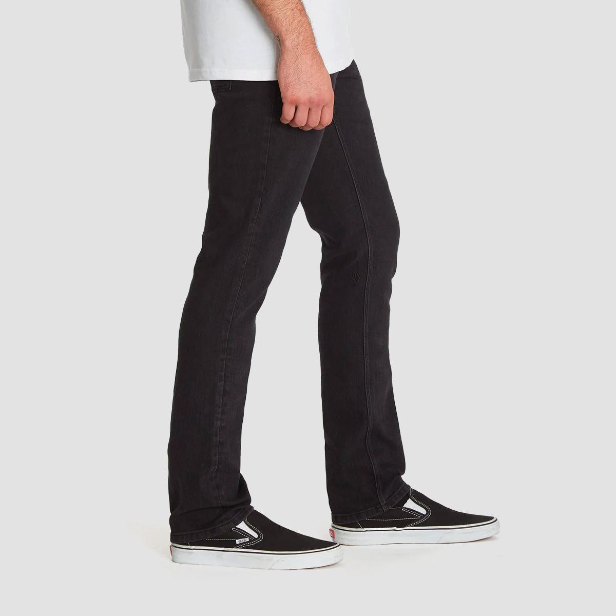 Volcom Vorta Slim Fit Jeans Black Out