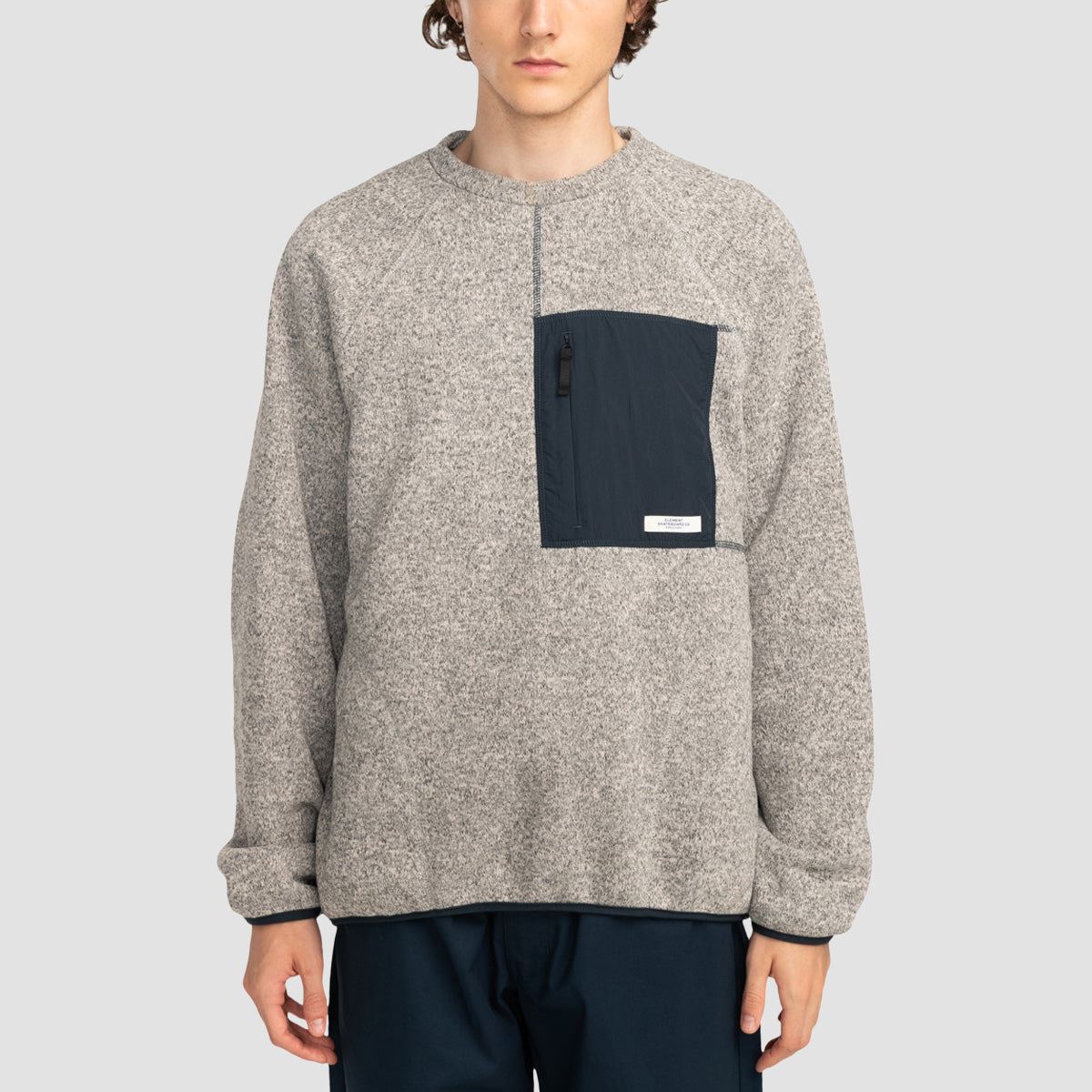 Element Sahtu Crew Sweatshirt Stone Heather