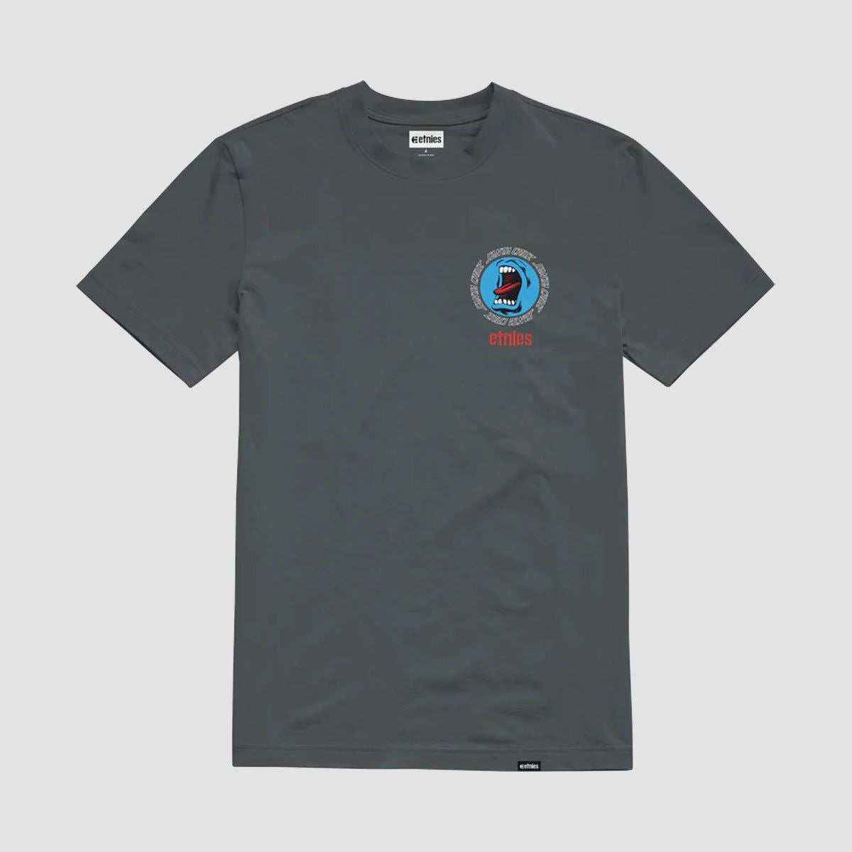 Etnies Screaming Hand T-Shirt Charcoal
