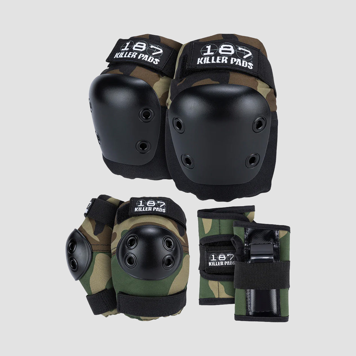 187 Killer Pads Adult Six Pack Set Camo
