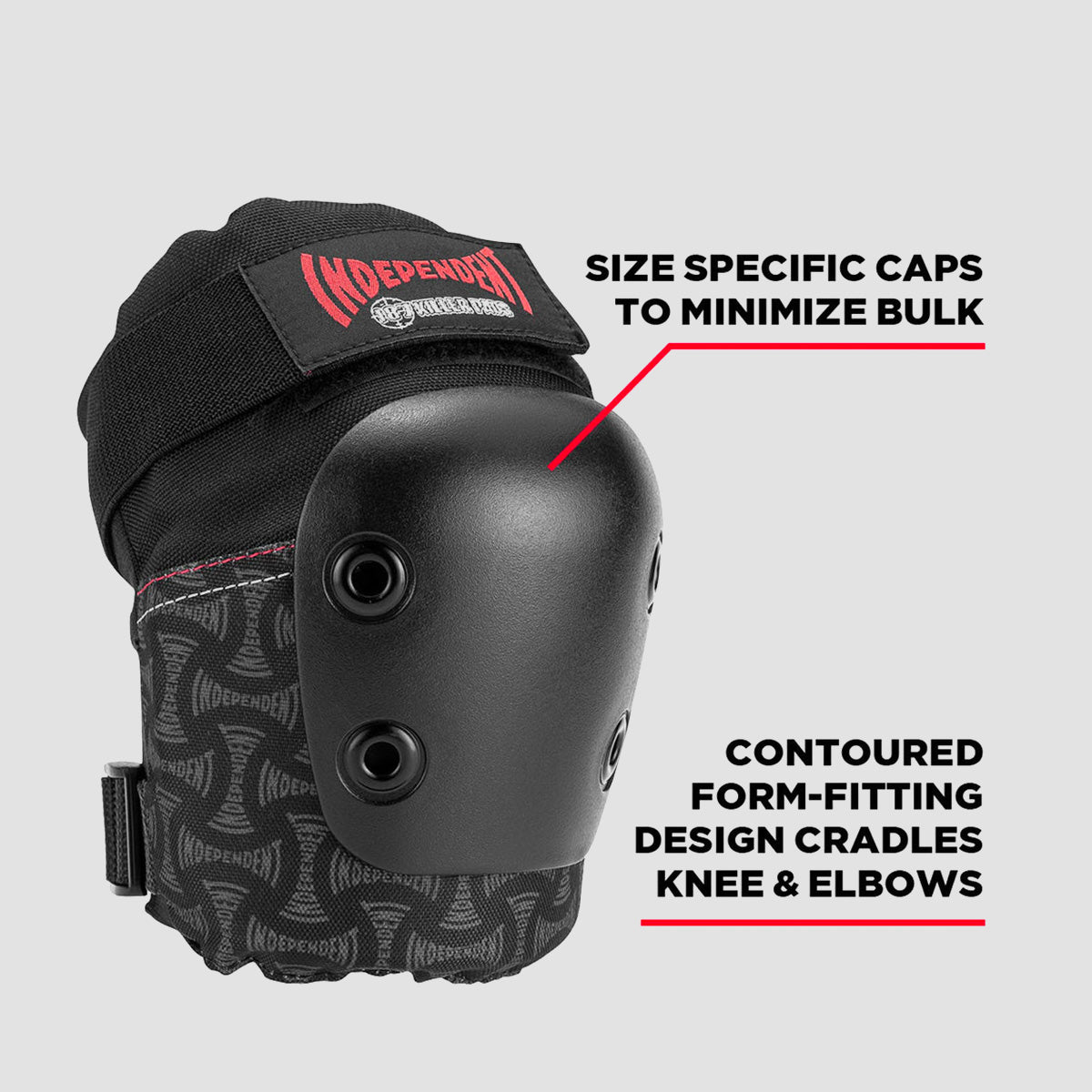 187 x Independent Killer Six Pack Pads Set Black - Kids