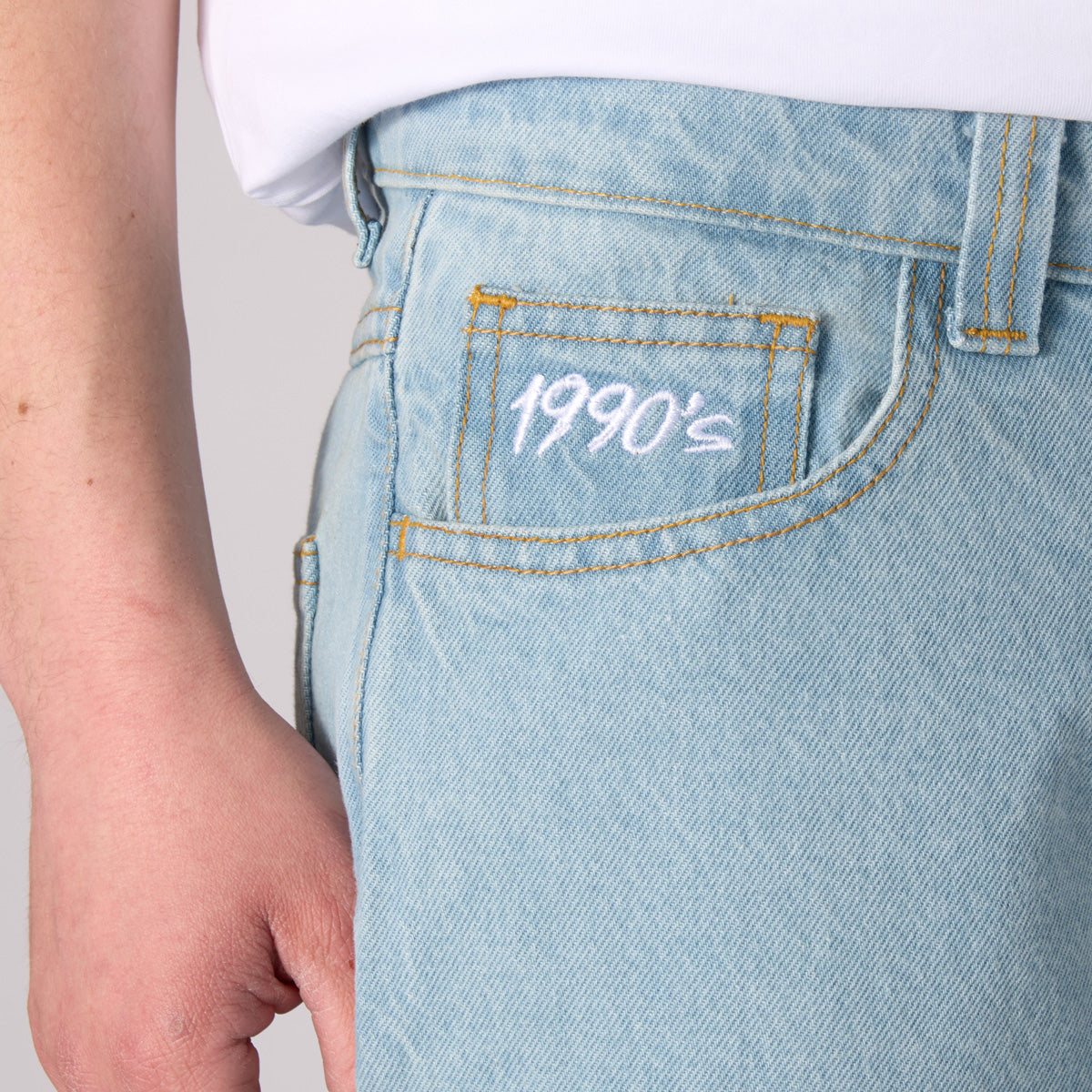 1990's Denim Shorts Blue Wash