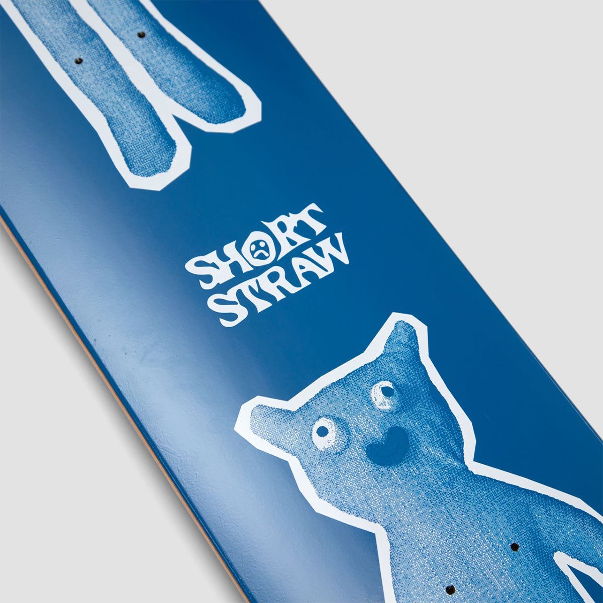 Short Straw Legsley Medium Skateboard Deck Blue - 8.25"