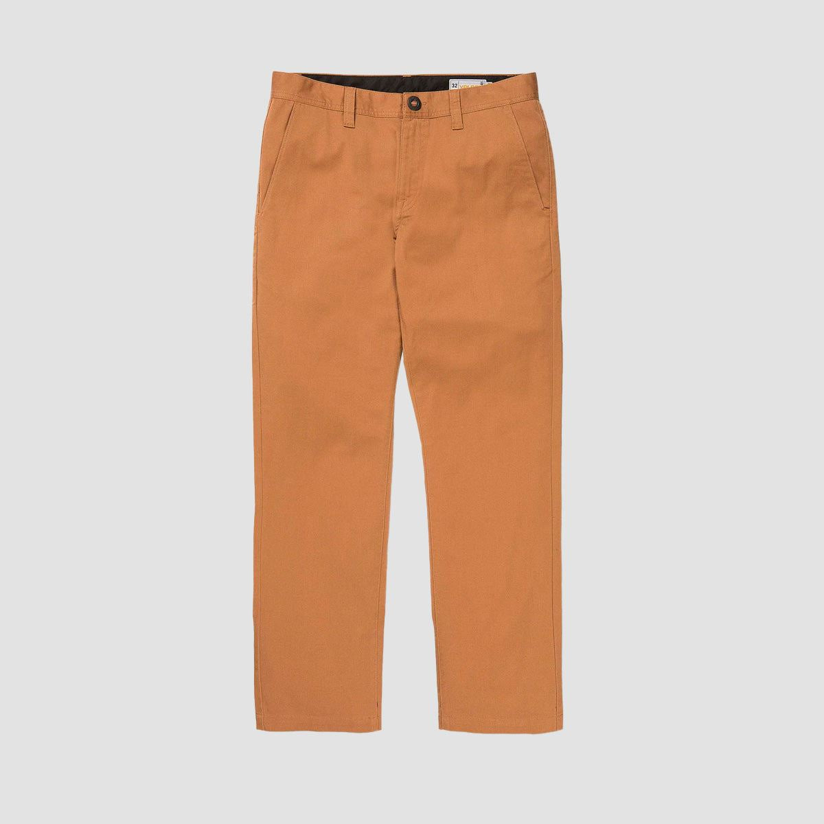 Volcom Frickin Modern Stretch Chino Pants Tobacco