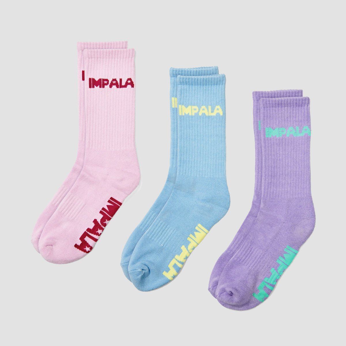 Impala Skate Socks 3 Pack Pastel