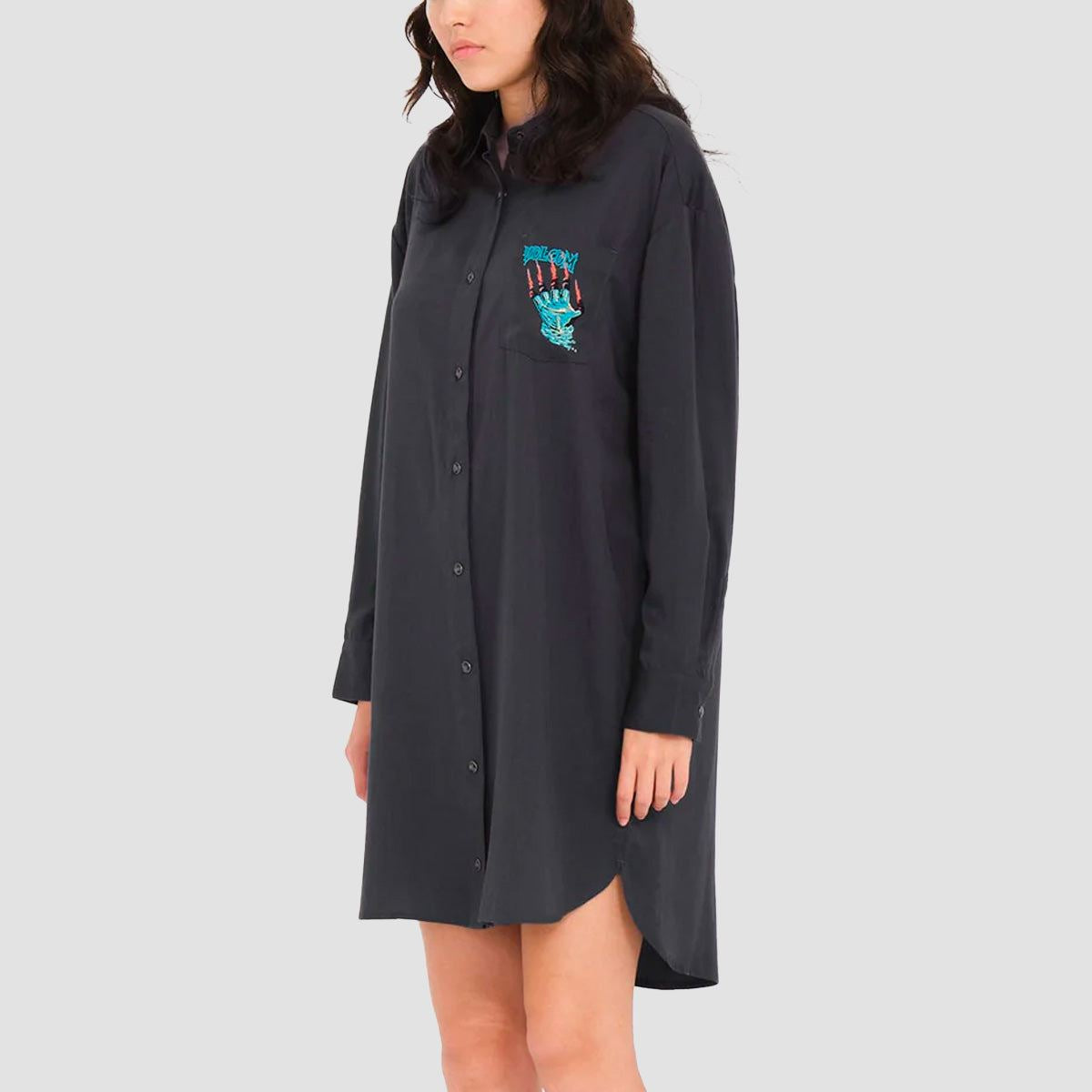 Volcom Howl At The Moon FA Max Sherman Dress Heather Black - Womens