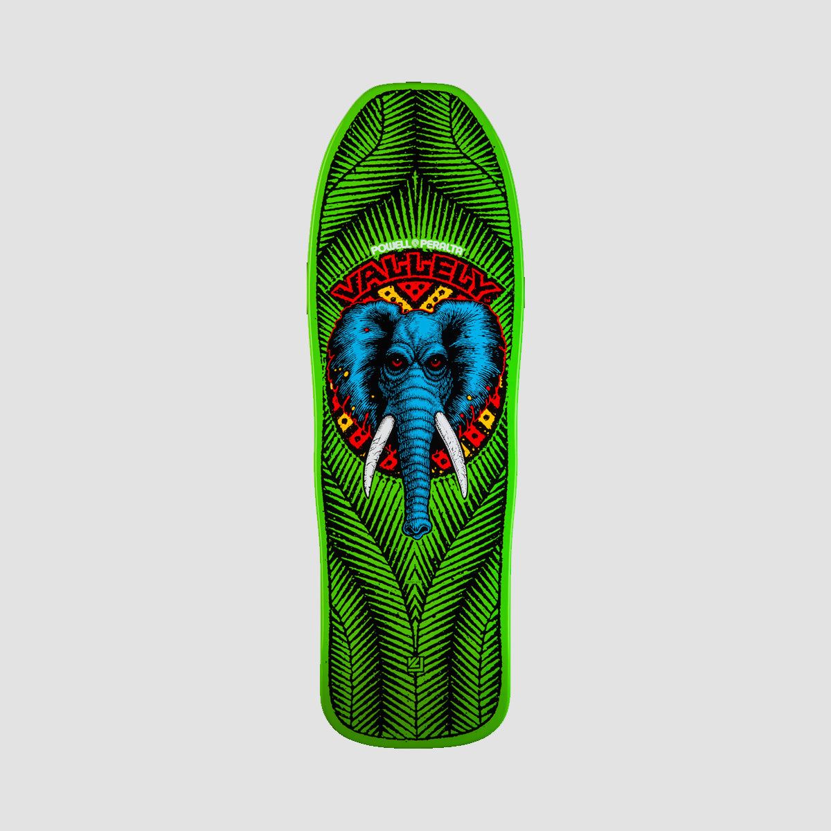 Powell Peralta Vallely Elephant 163 Skateboard Deck Lime - 9.85"