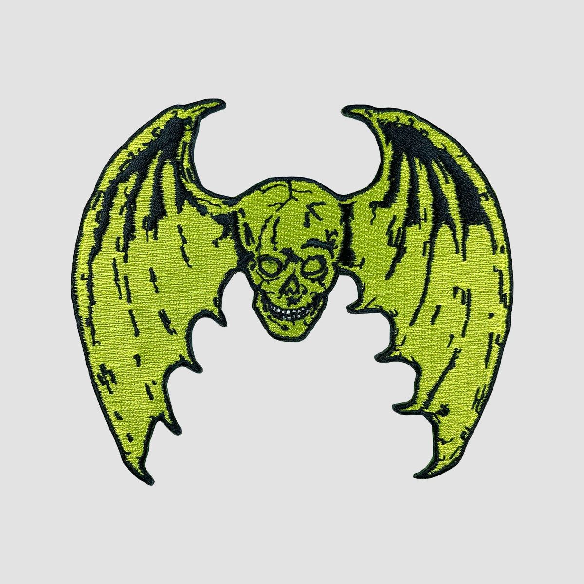 Dungeon Skull Bat Embroidered Patch Multi