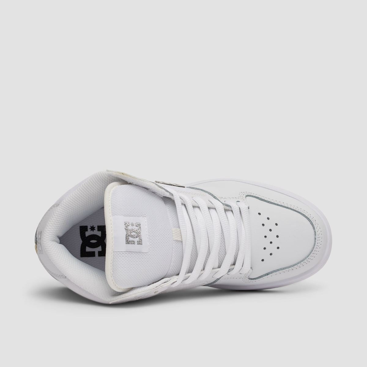 DC Manteca 4 Mid Shoes - White/Silver - Womens