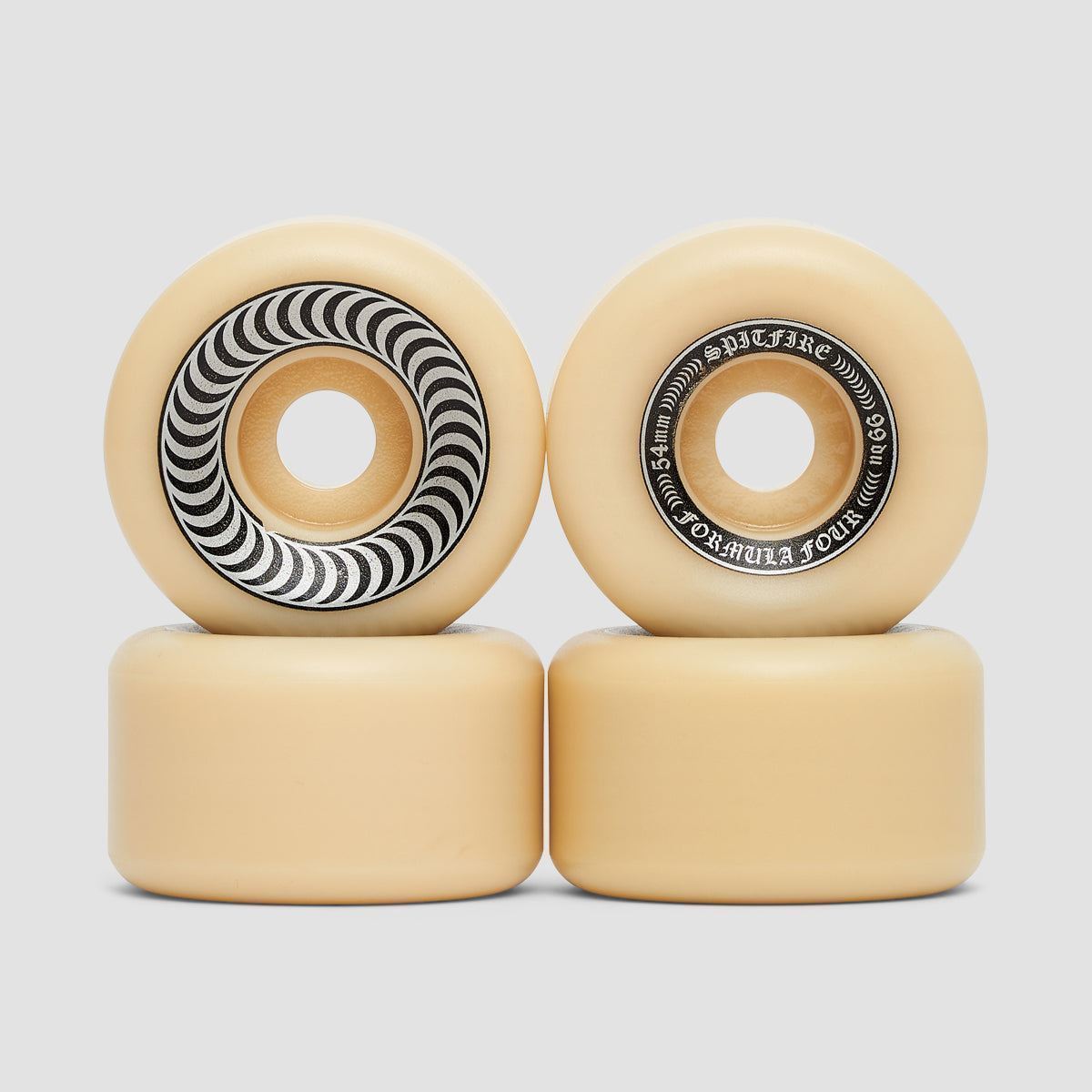 Spitfire Formula Four OG Classic 99DU Skateboard Wheels Natural/Silver 54mm