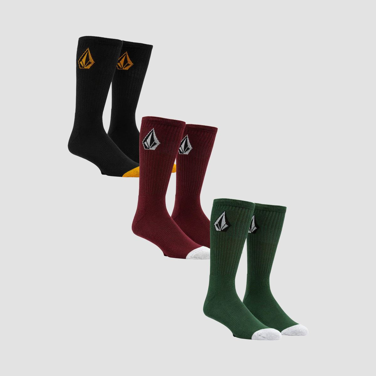Volcom Full Stone Mix Socks 3 Pack Mix