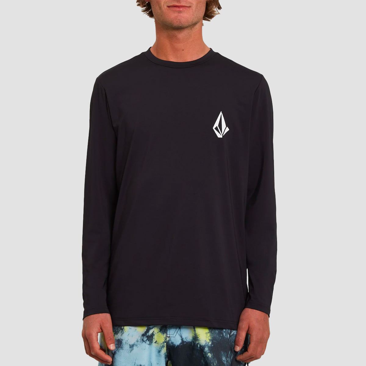Volcom Herren Taunt LS Rashguard – UV-Schutz 50+, Lockere Passform | Für Wasser & Sport