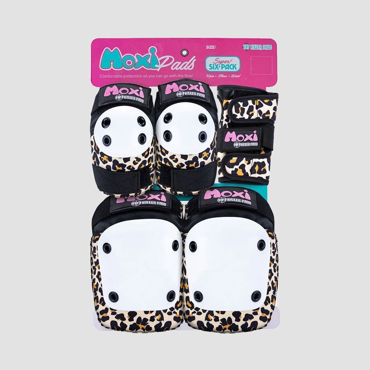 187 Killer X Moxi Pad Set 6 Pack Leopard