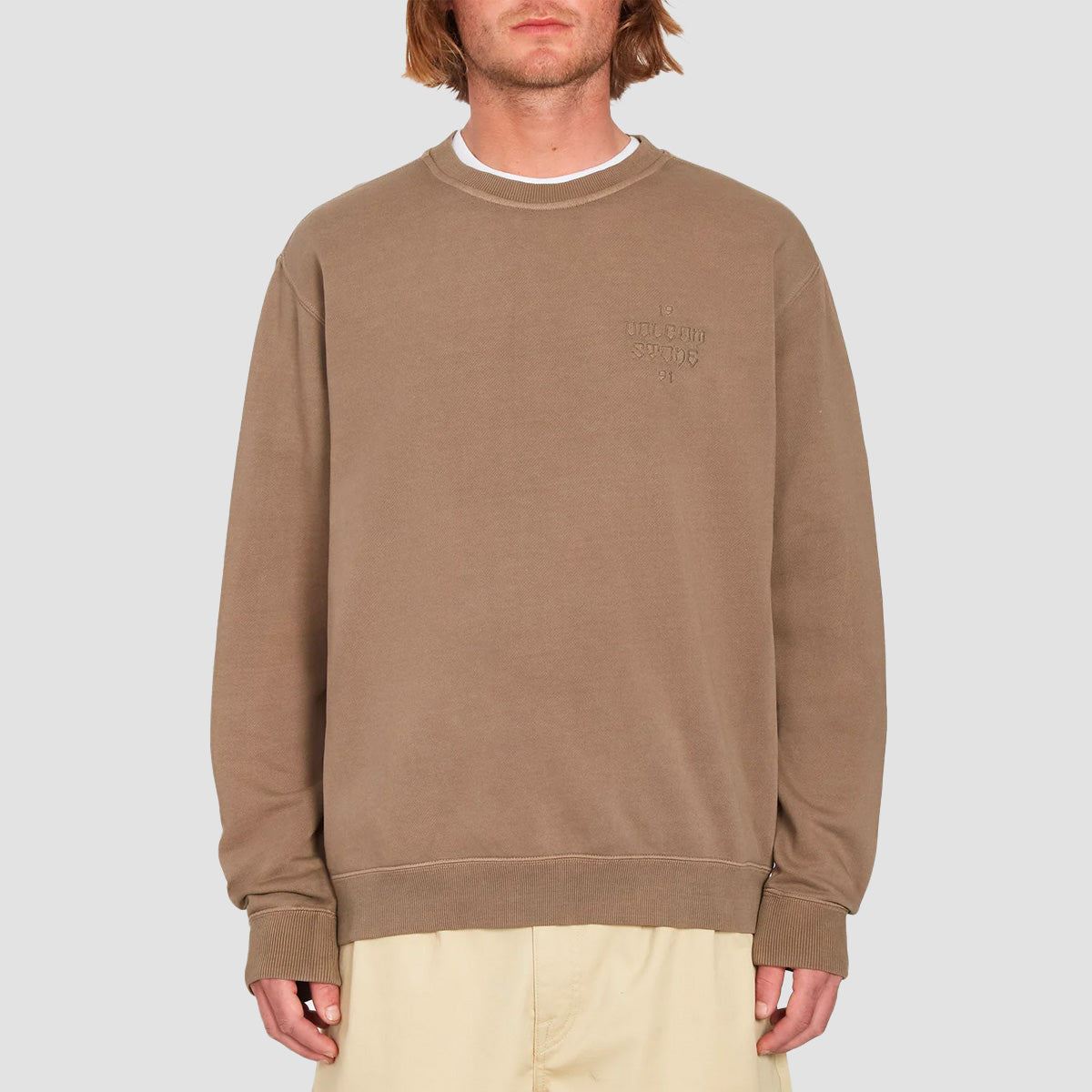 Volcom Compstone Crew Sweat Mud