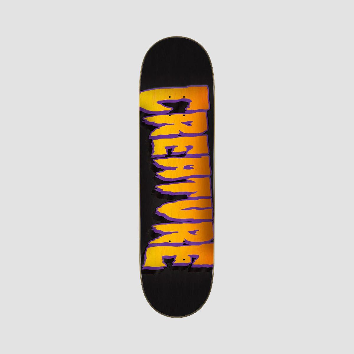 Creature Logo Outline Stumps Skateboard Deck Various Stains - 8.51"