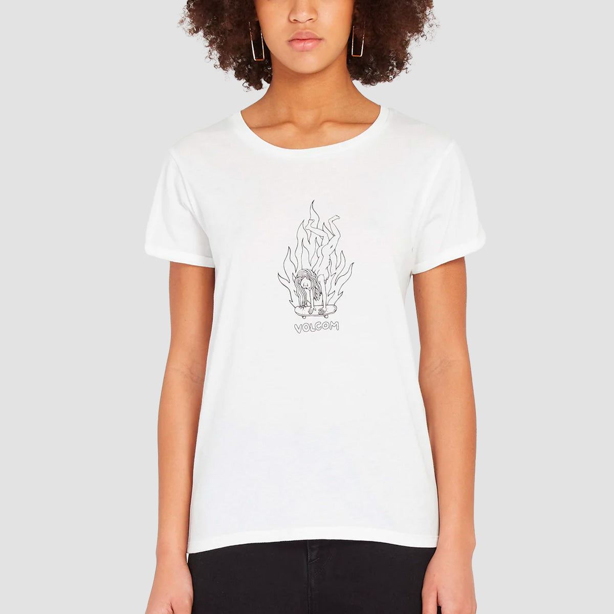 Volcom Radical Daze T-Shirt Star White - Womens