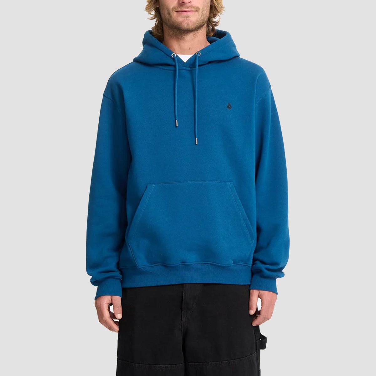 Stone  pullover hoodie青 Size L Volcom Single Stone Pullover Hoodie Cosmic Blue