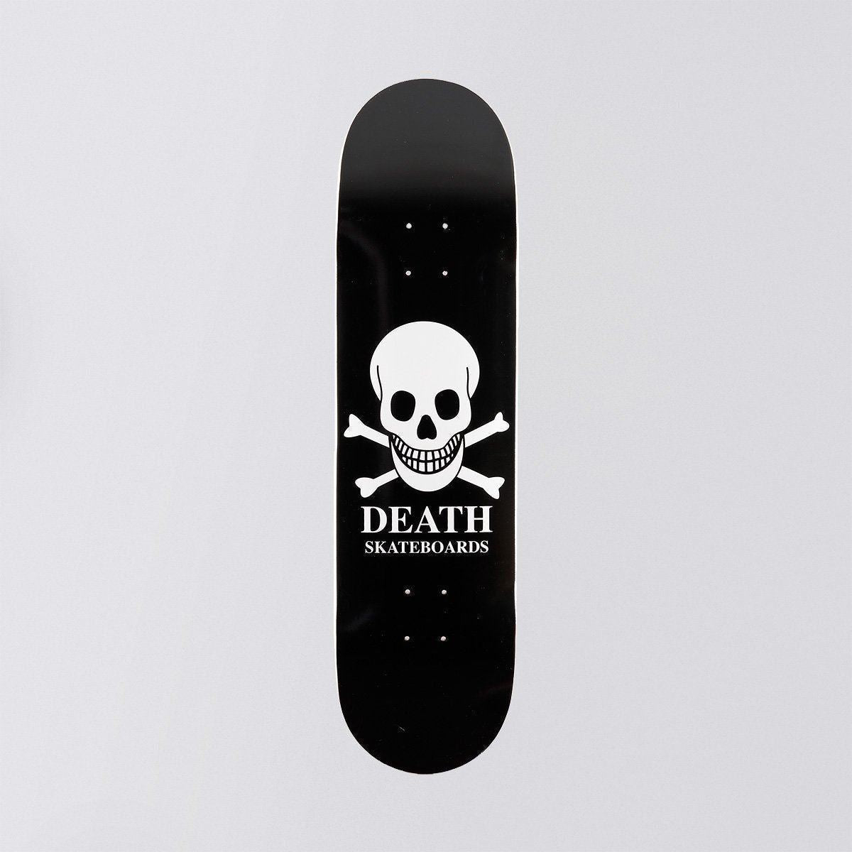 Death OG Skull Skateboard Deck Black - 8.25"