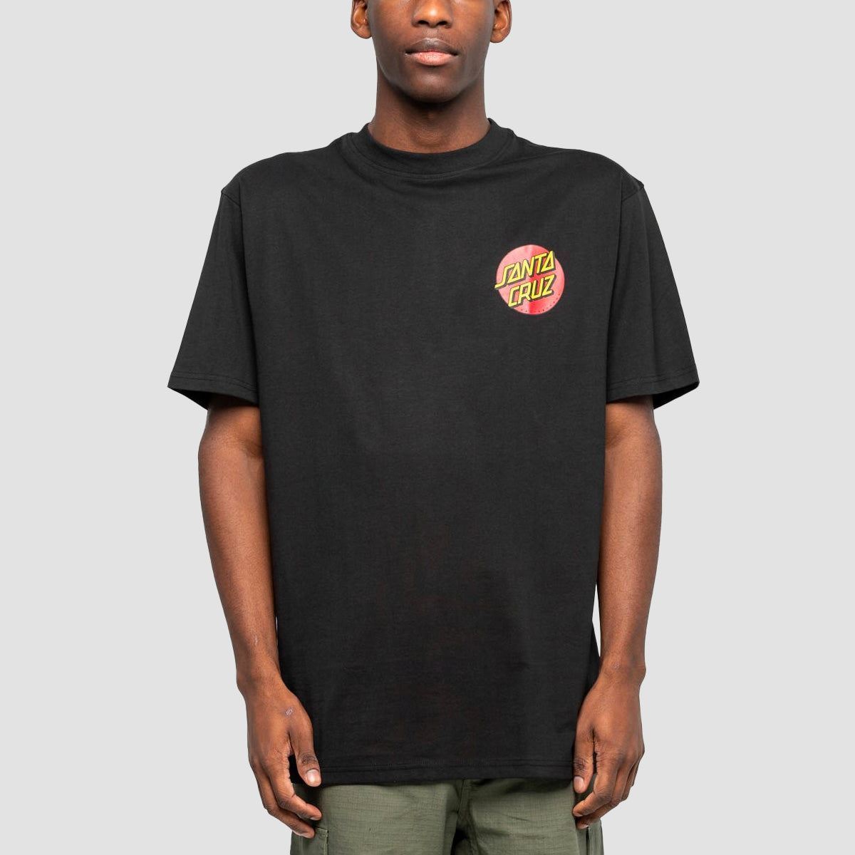 Santa Cruz Classic Dot Chest T-Shirt Black