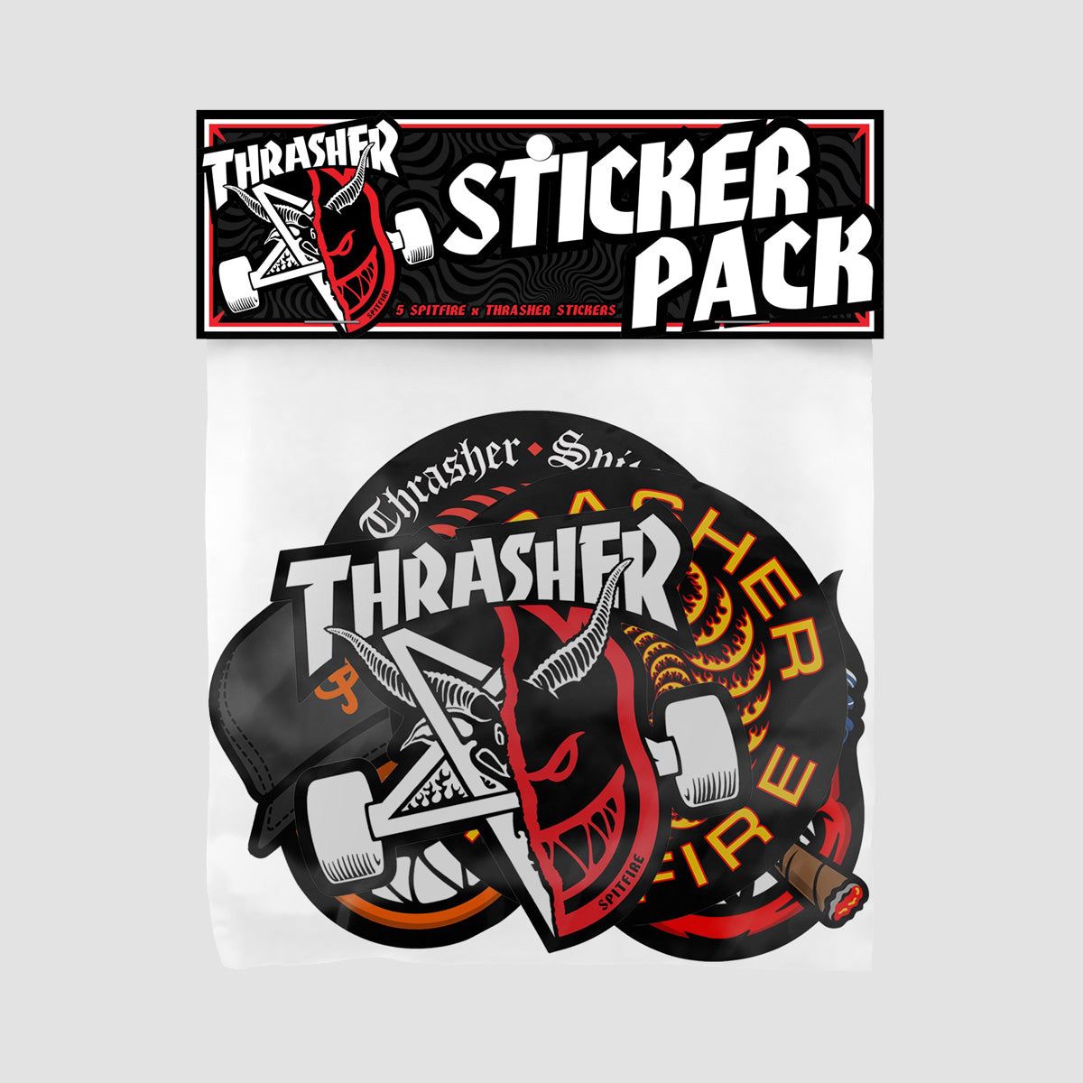 Spitfire X Thrasher Sticker Pack Multi