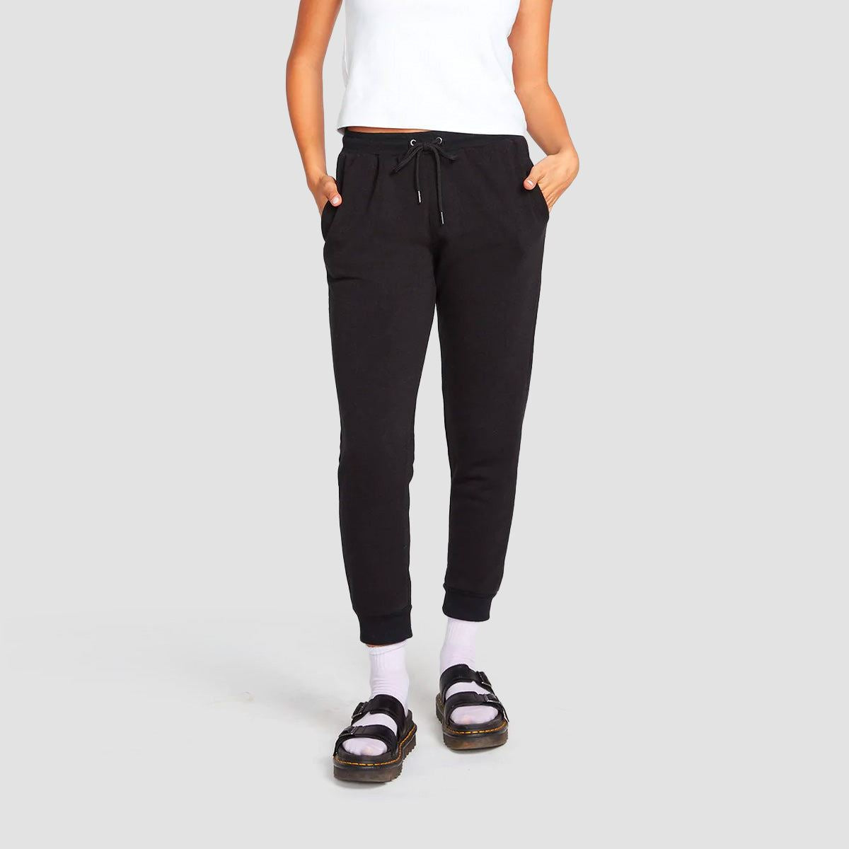Volcom Stone Stacked Earth Tripper Sweat Pants Black - Womens
