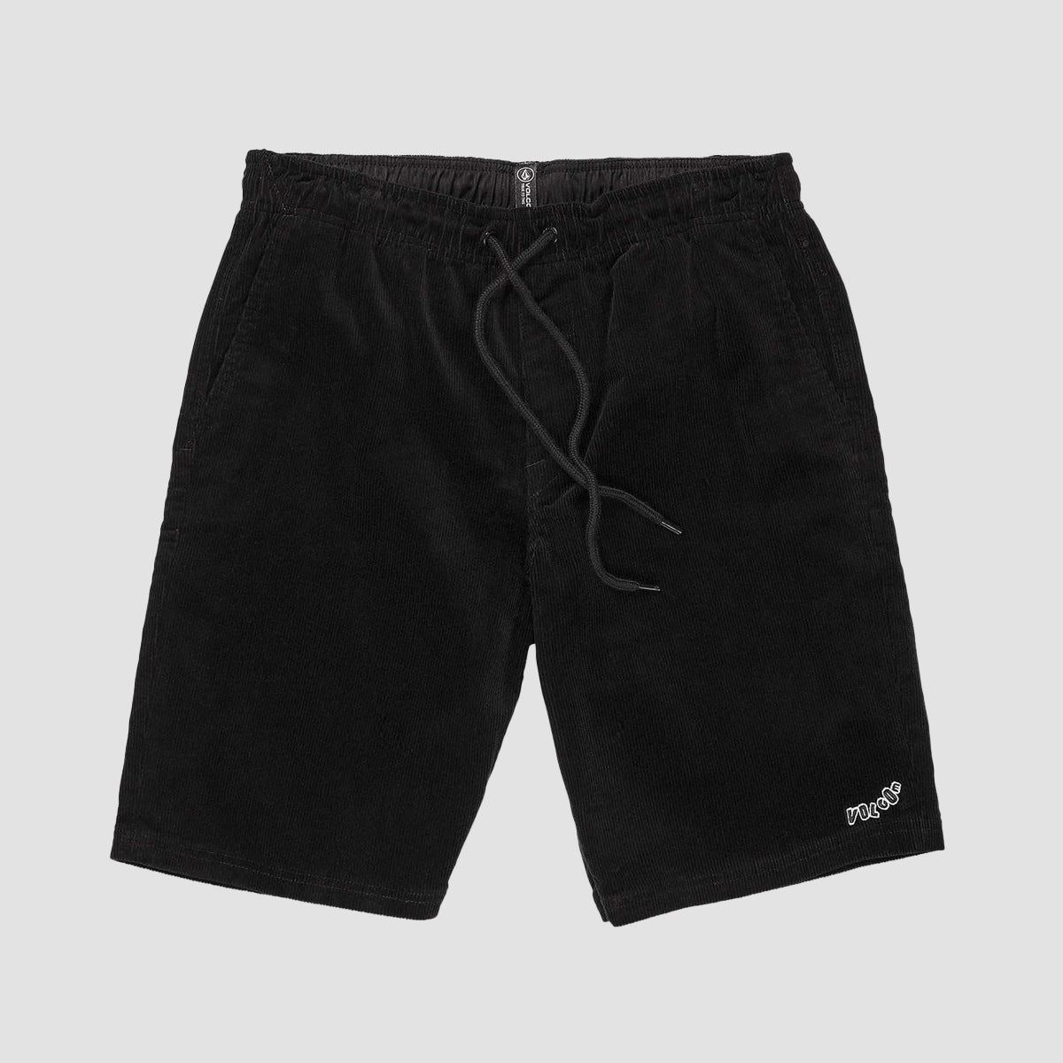 Volcom Outer Spaced 21" Corduroy Shorts Black Combo