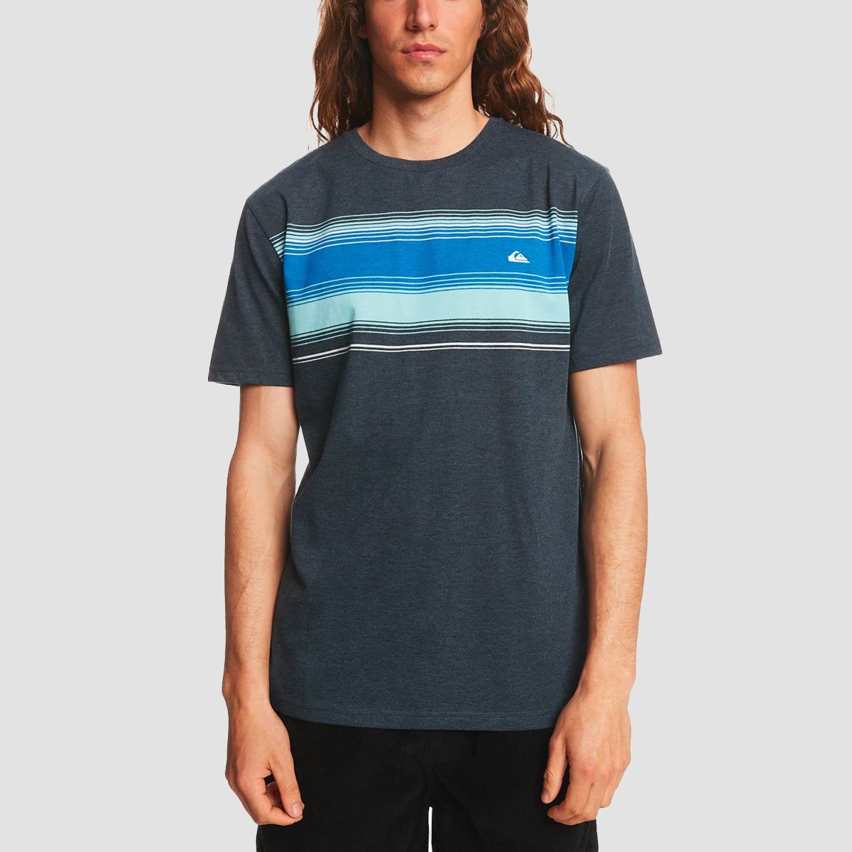 Quiksilver Fade Back T-Shirt Navy Blazer Fade Back