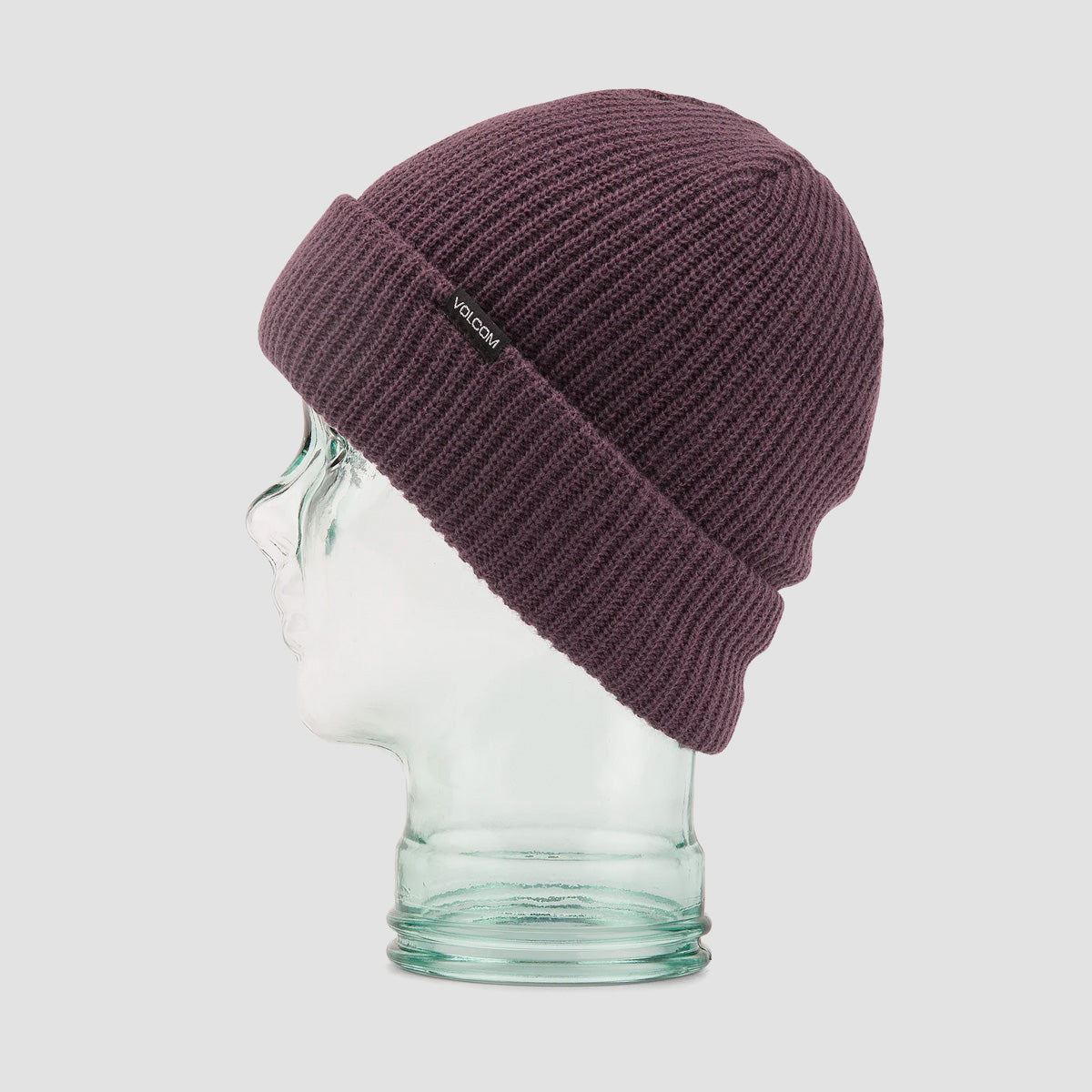 Volcom Polar Lined Beanie Black Plum - Womens