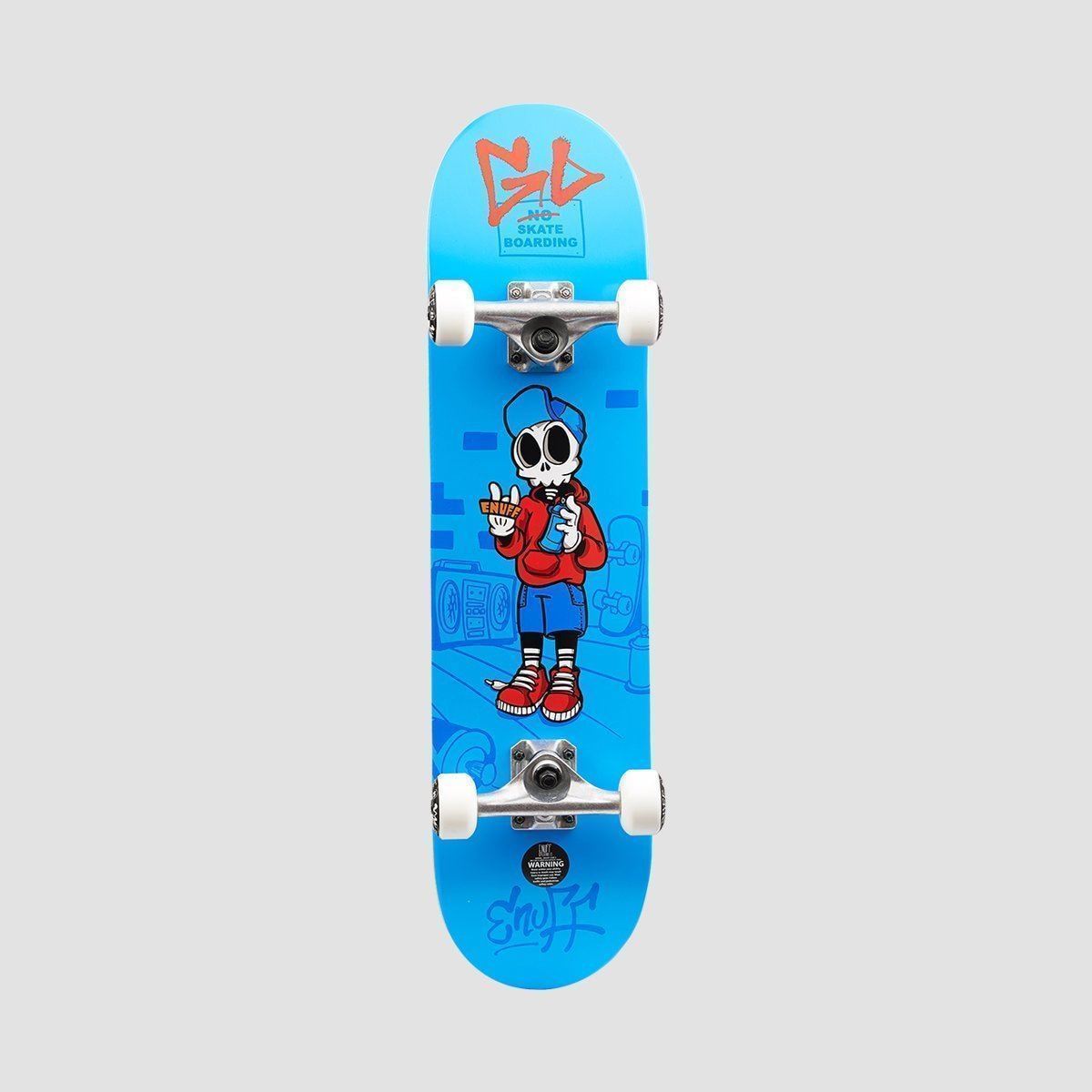 Enuff Skully Mini Skateboard Blue - 7.25"