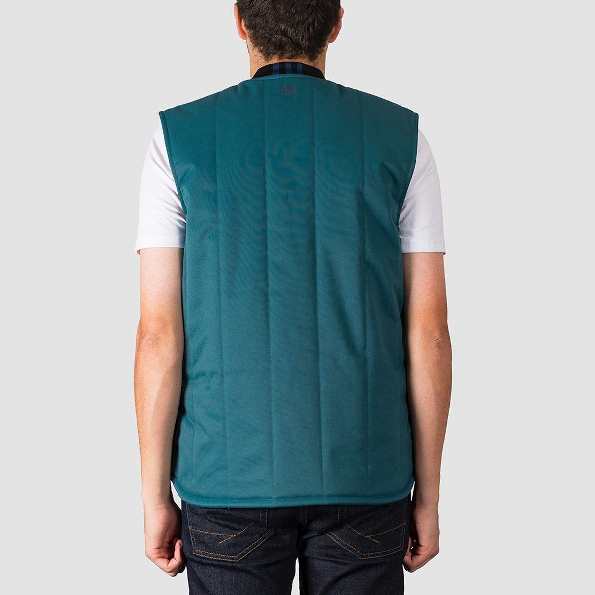 adidas Workwear Vest Jacket Viridian/Power Red/Noble Indigo S18