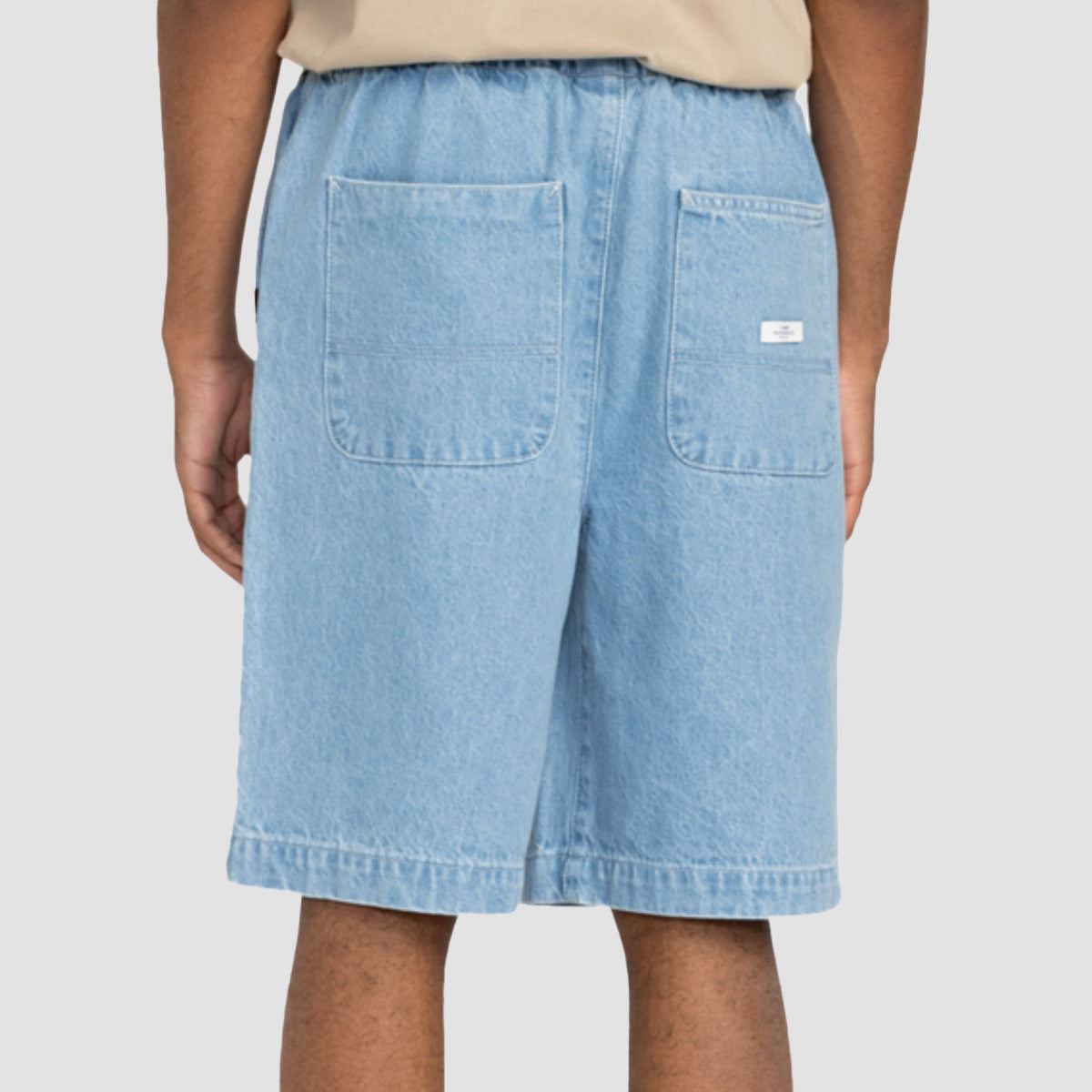 Element Chillin Big Denim Shorts Bleach