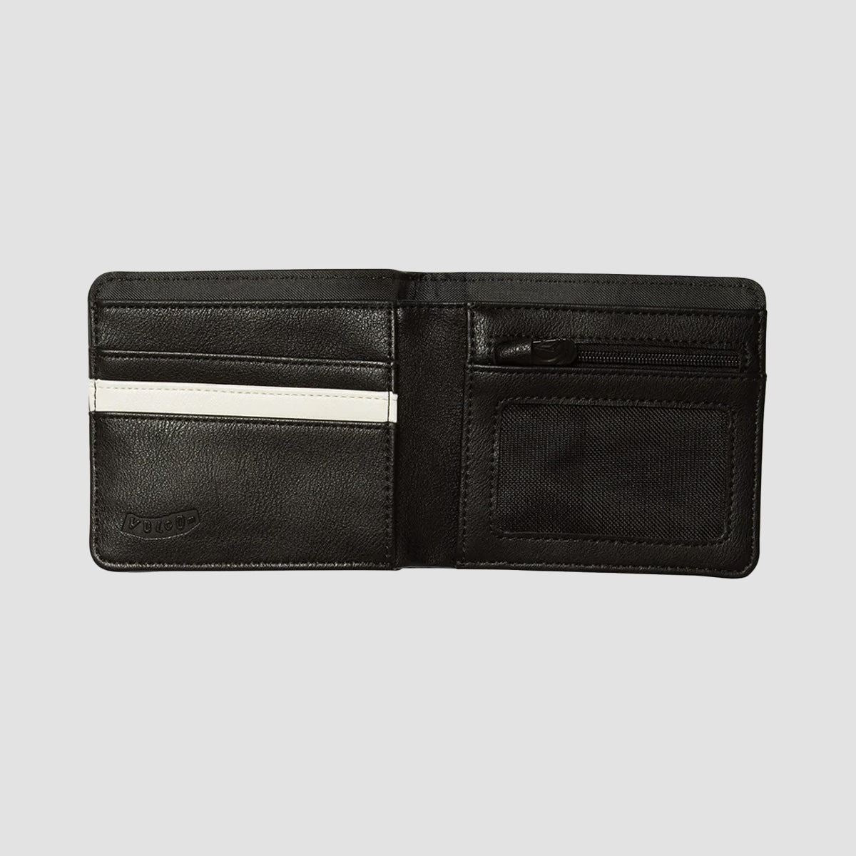 Volcom Slim Stone PU Small Wallet Black