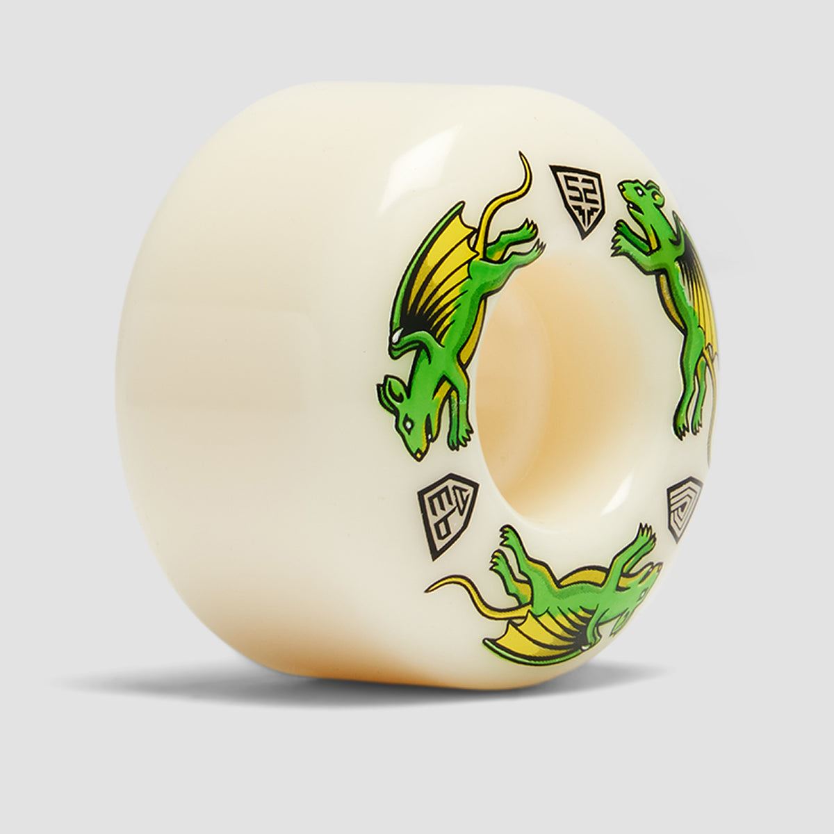 Powell Peralta Dragon Formula Nano Rats 93A V4 Skateboard Wheels White 52x 34mm