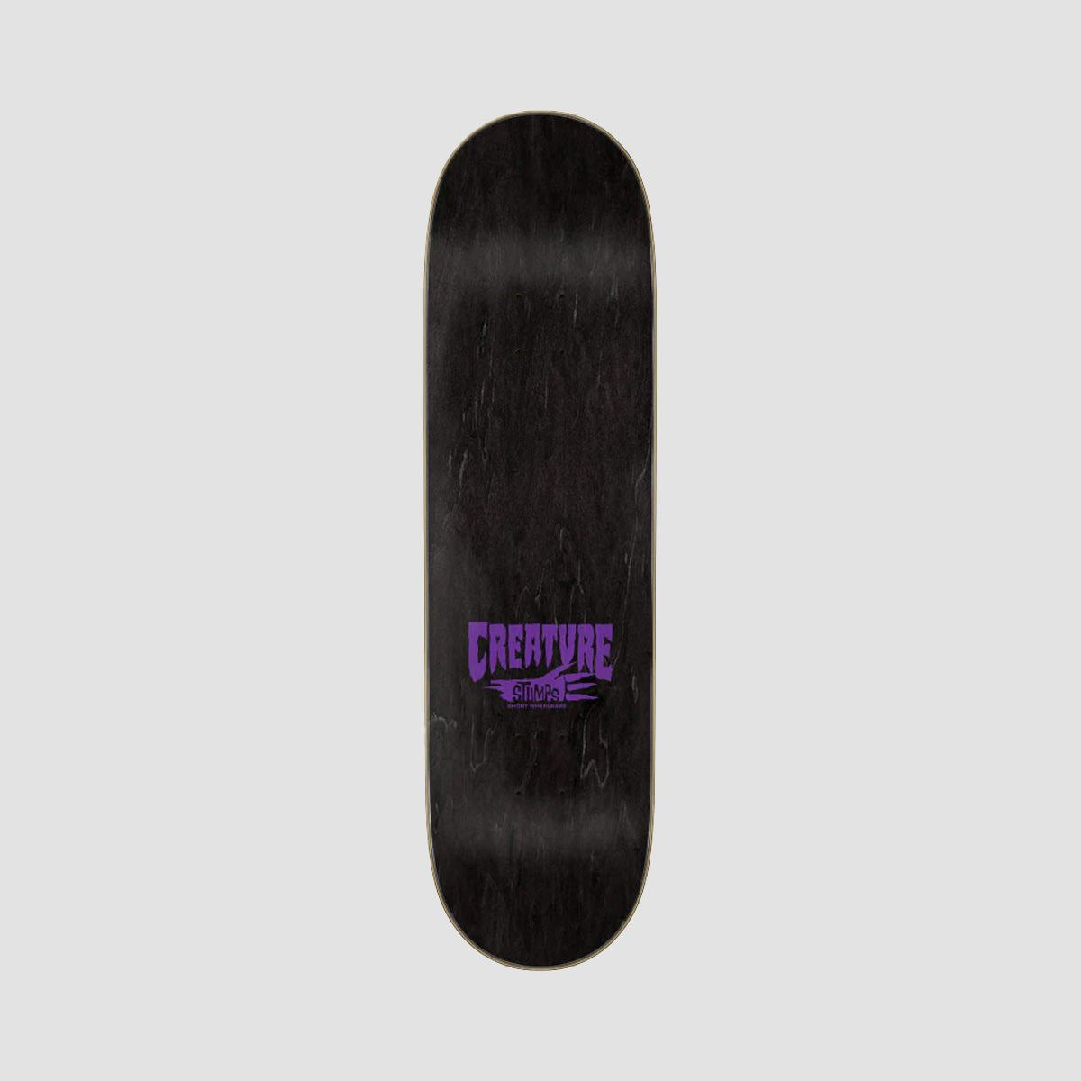 Creature Logo Outline Stumps Skateboard Deck Various Stains - 8.51"