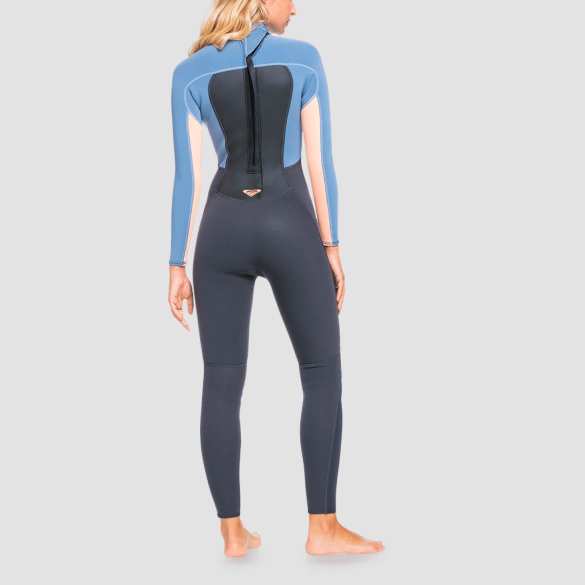 Roxy Prologue 3/2mm Back Zip Wetsuit Cloud Black/Powdered Grey/Sunglow - Womens