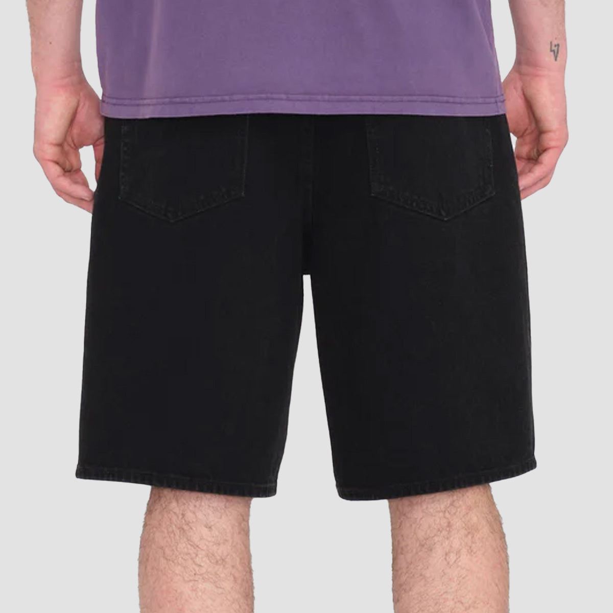 Volcom Billow Denim Shorts Black