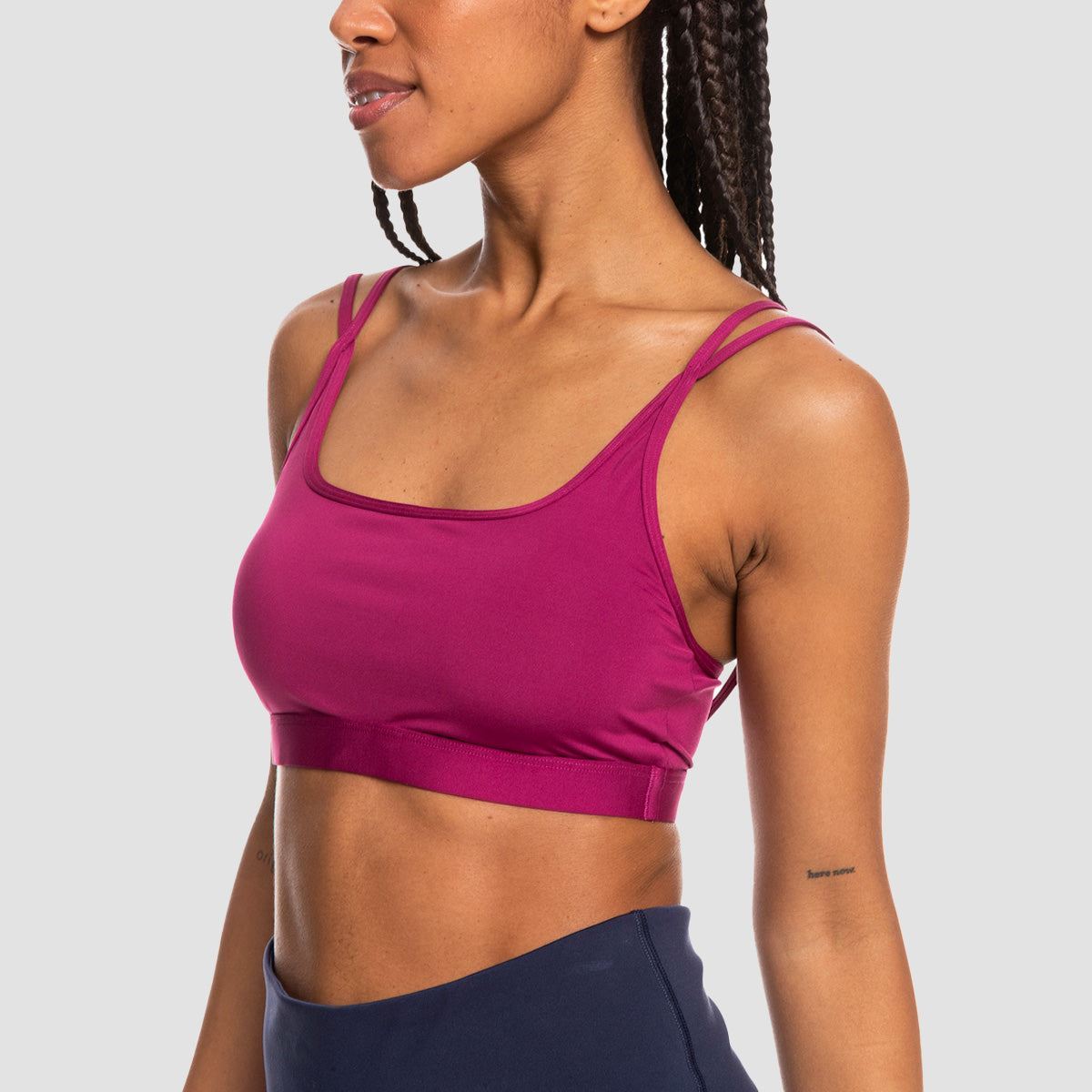 Roxy Feel Like Me Low Support Sports Bra Boysenberry - Womens